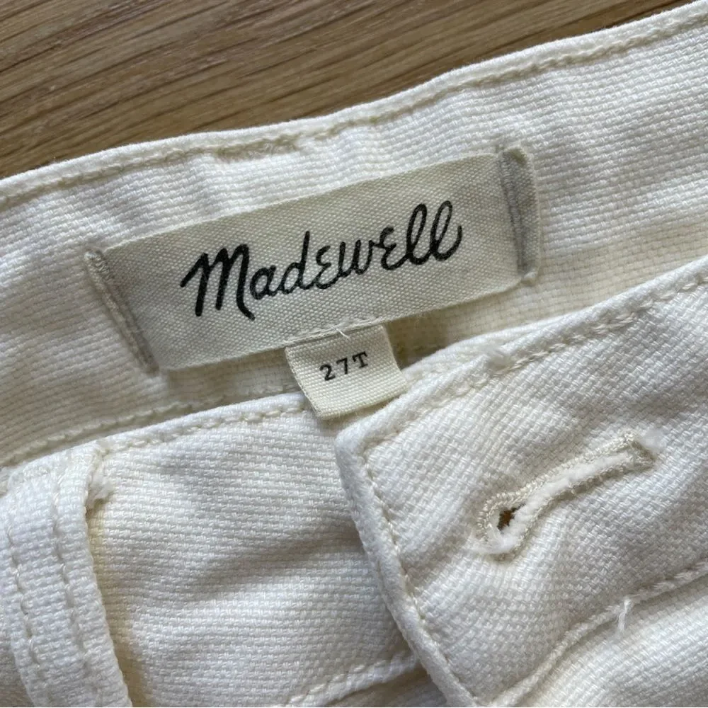 Madewell Wide Leg Ivory Pants Size 27 Tall - Picture 3 of 3